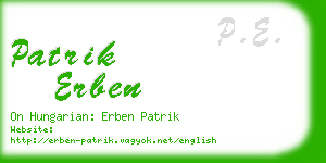 patrik erben business card